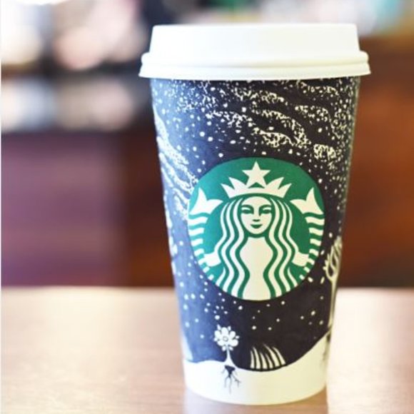 Starbucks "Stars dance on a midnight sky"  Reusable Cup  2015  Edition - Picture 1 of 6